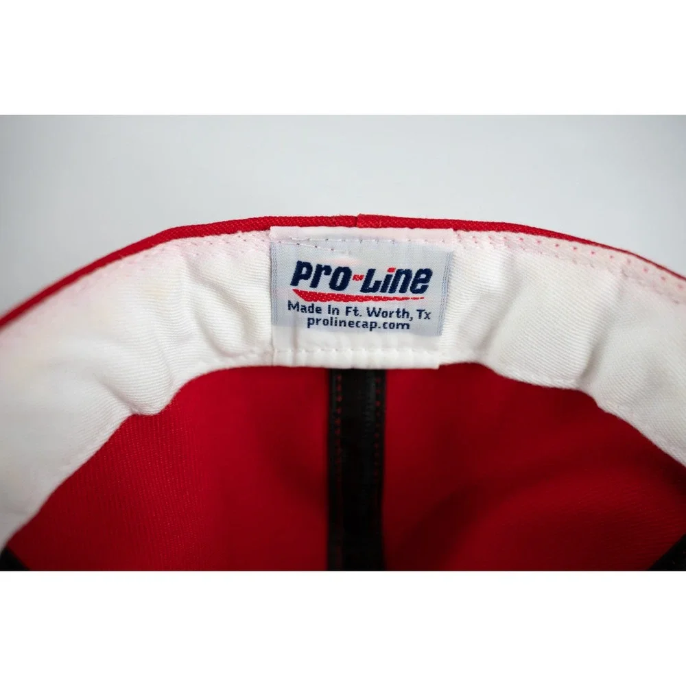Pro-Line Rebels Baseball Hat Mens 7 1/2 Red Excellent Fitted 